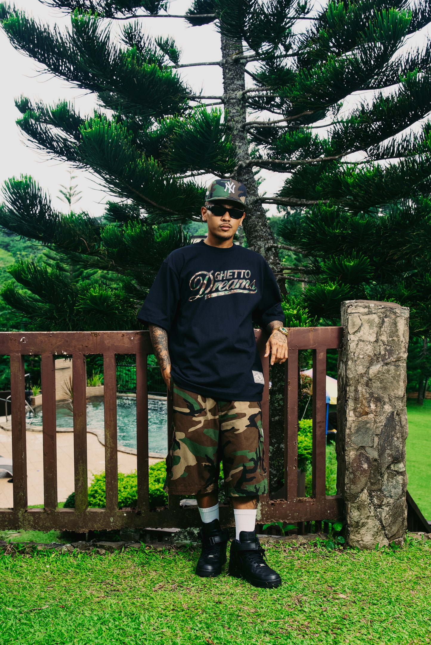 GD ZERO FVCK BLACK CAMOU TEE
