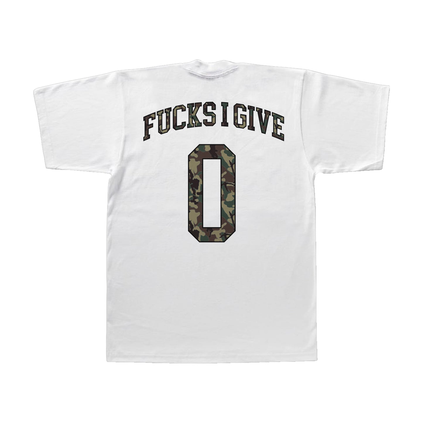 ZERO FVCKS GIVEN (GREEN IN WHITE CAMOU)