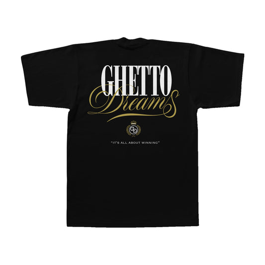 GD LUX LOGO "IT'S ALL ABOUT WINNING"TEE