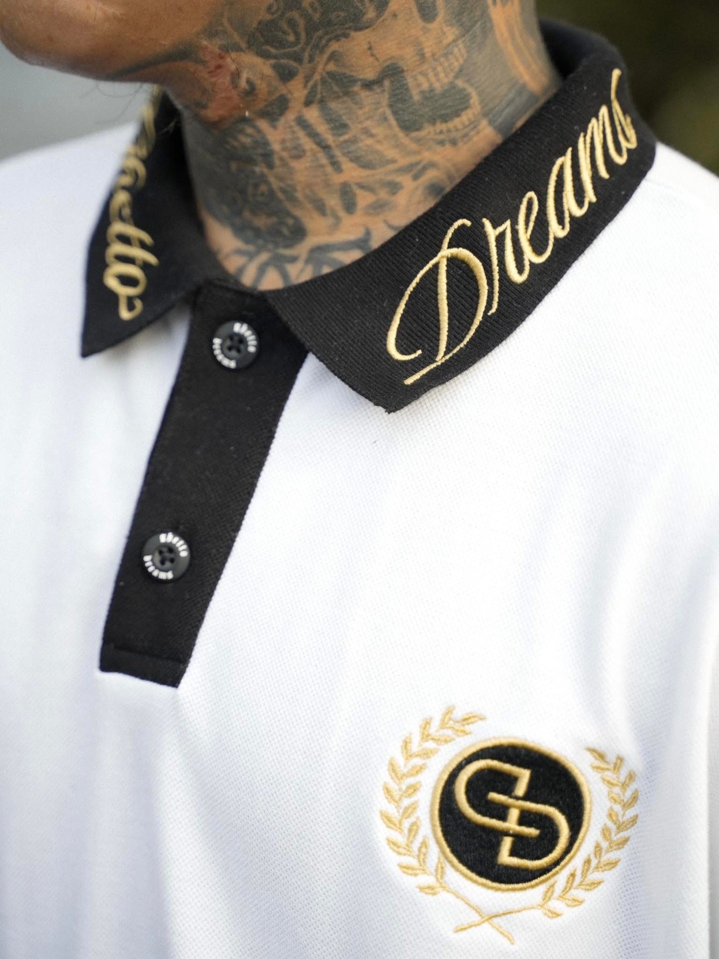 GD CREAM POLO SHIRT