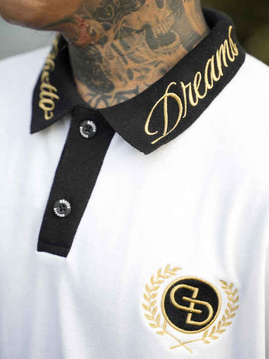 GD CREAM POLO SHIRT