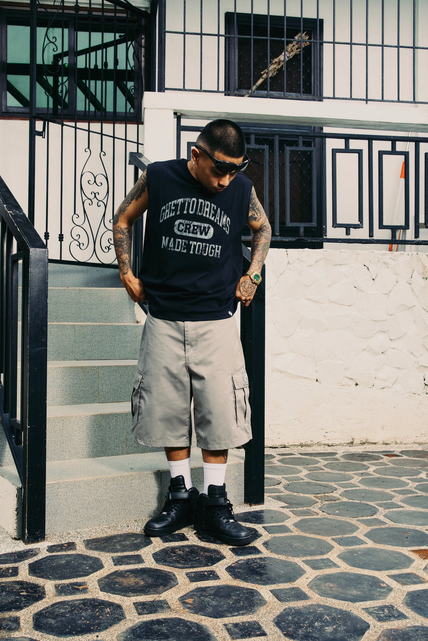 GD BLACK MUSCLE TEE