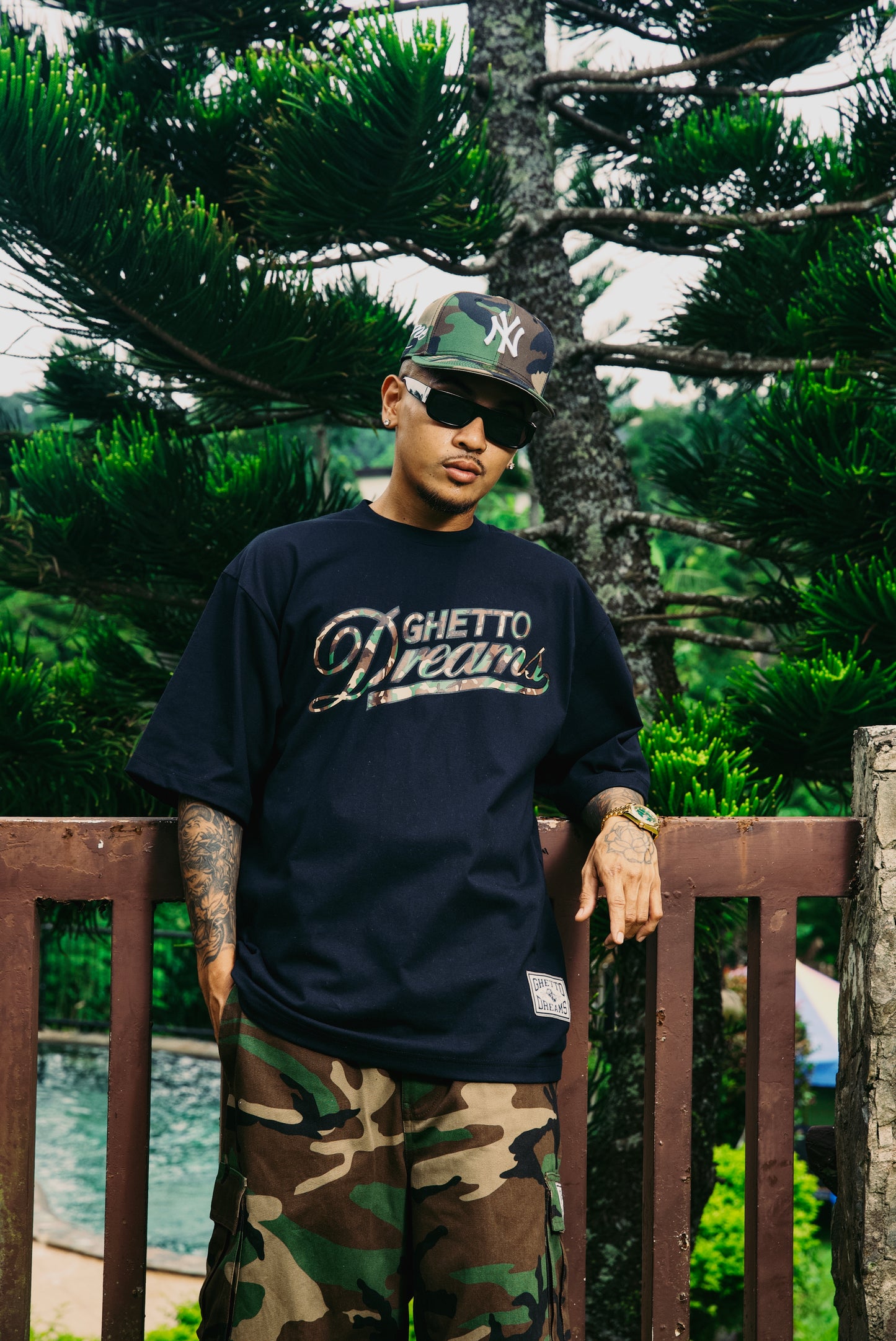 GD ZERO FVCK BLACK CAMOU TEE