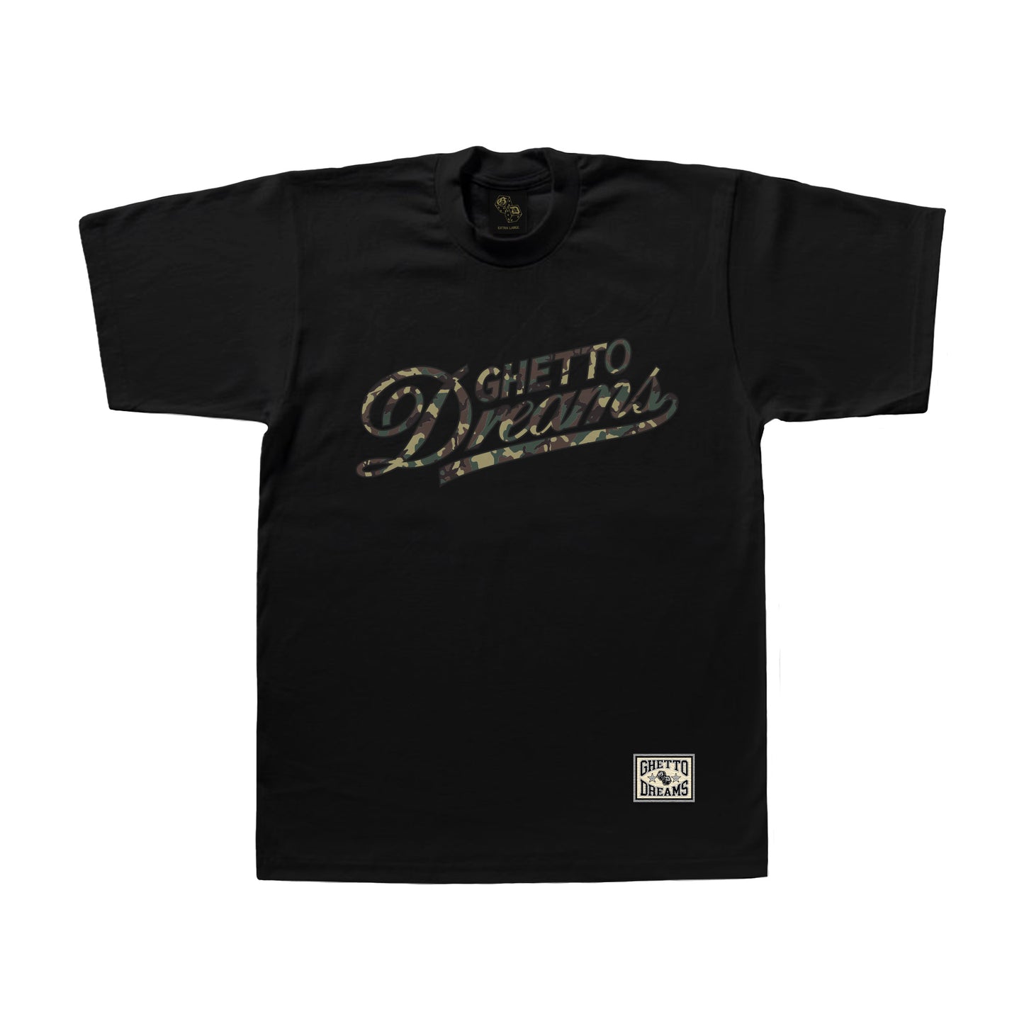 GD ZERO FVCK BLACK CAMOU TEE