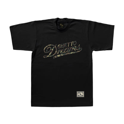 GD ZERO FVCK BLACK CAMOU TEE