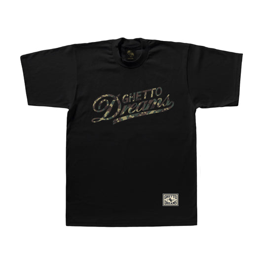 GD ZERO FVCK BLACK CAMOU TEE