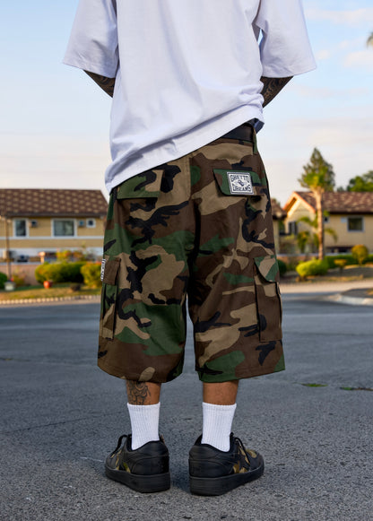 GD CAMOU CARGO SHORTS