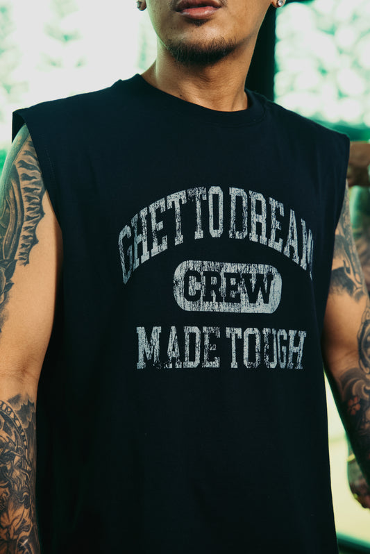 GD BLACK MUSCLE TEE