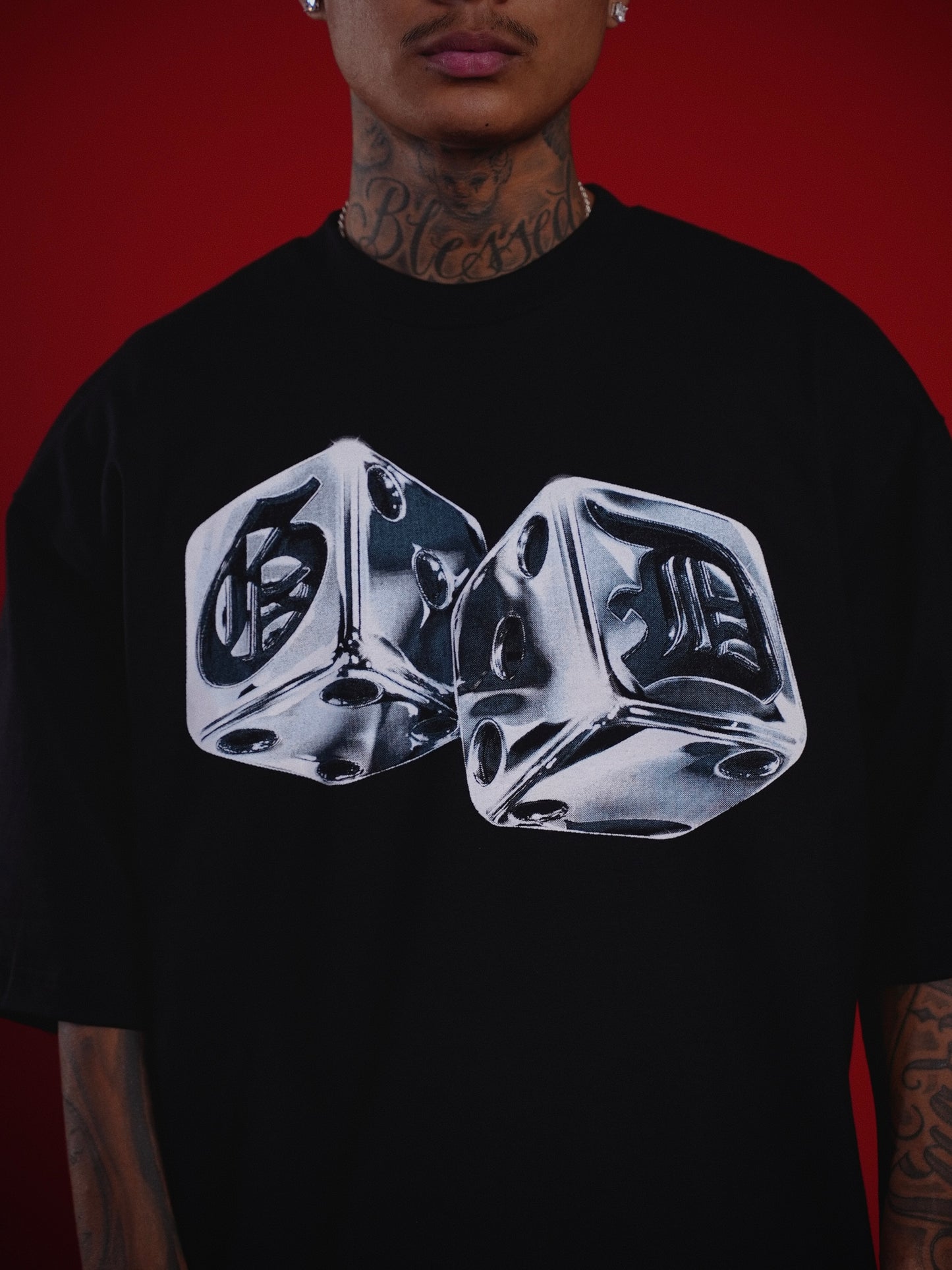 GD 3D DICE CHROME