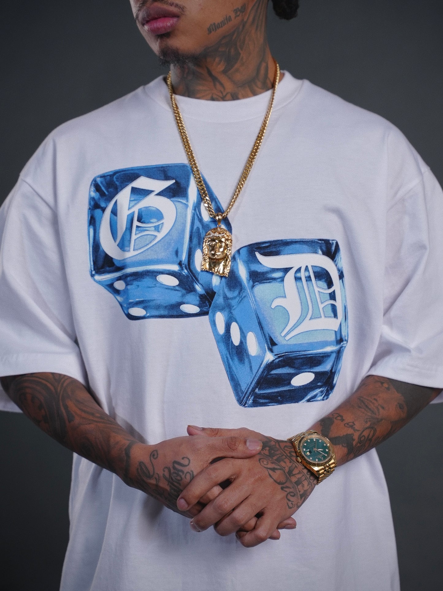 GD 3D DICE BLUE