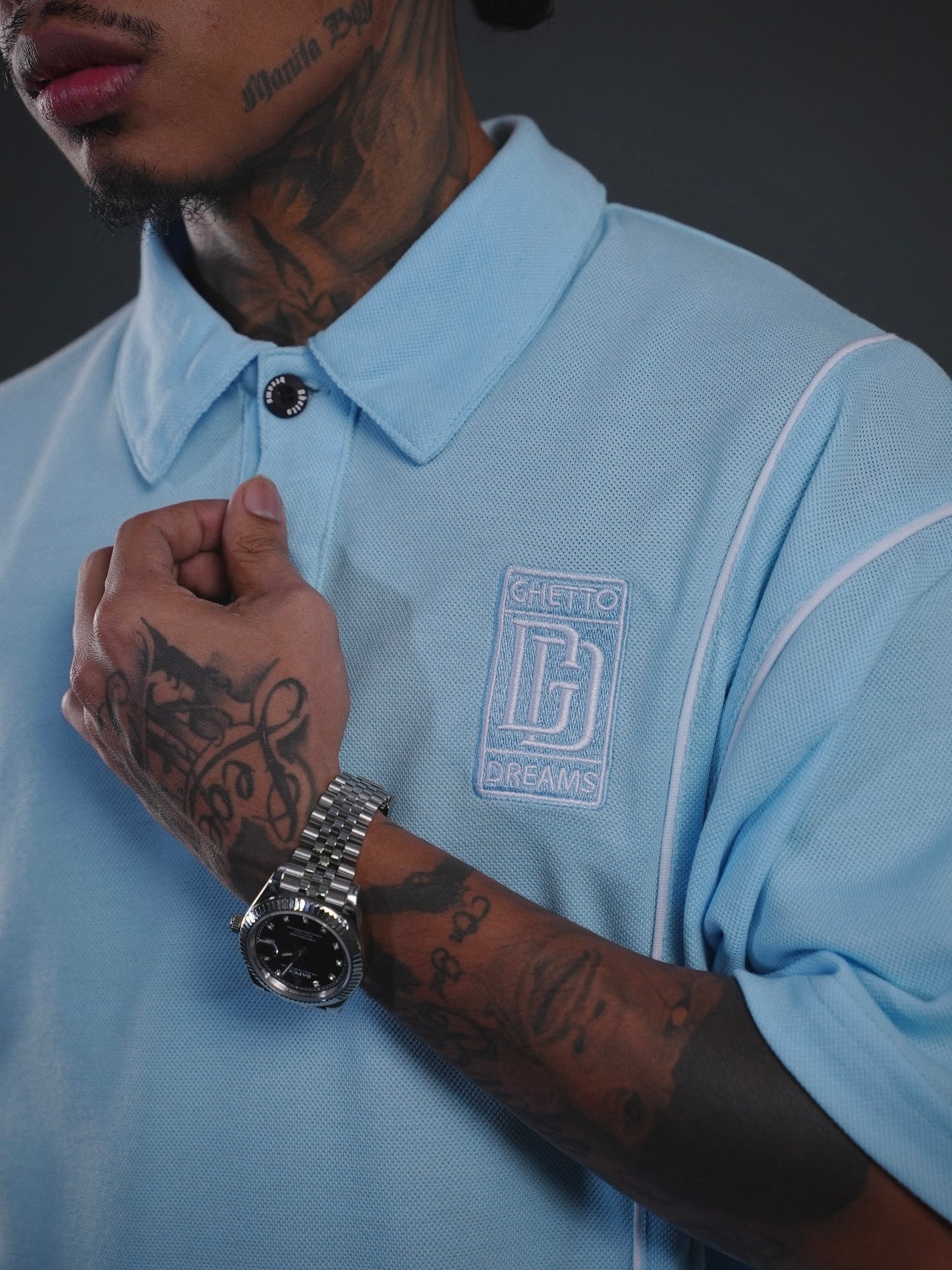 GD ROLLS ROYCE POLO SHIRT (Powder Blue)
