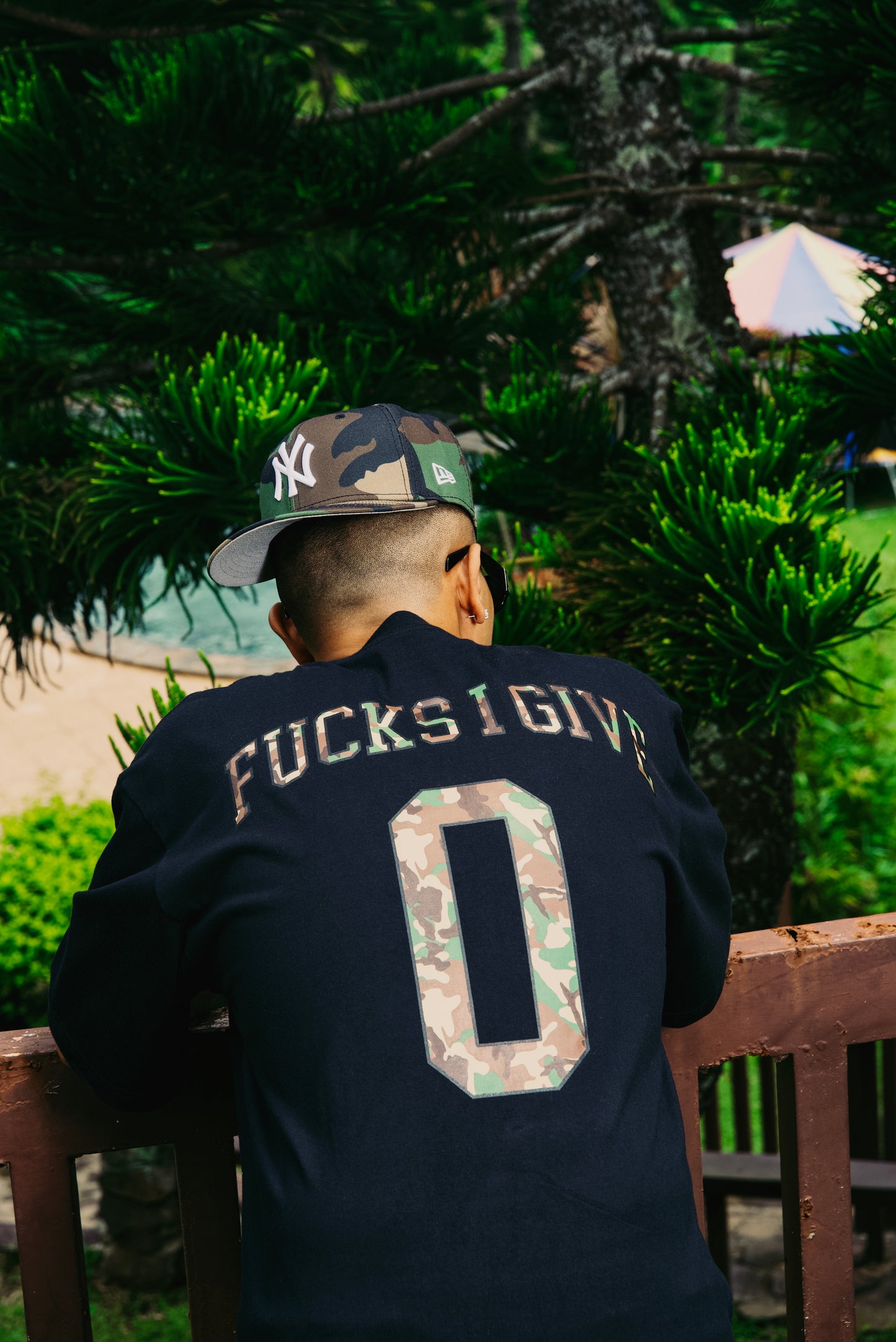 GD ZERO FVCK BLACK CAMOU TEE