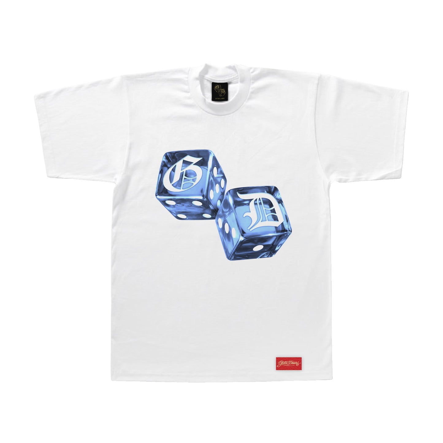 GD 3D DICE BLUE