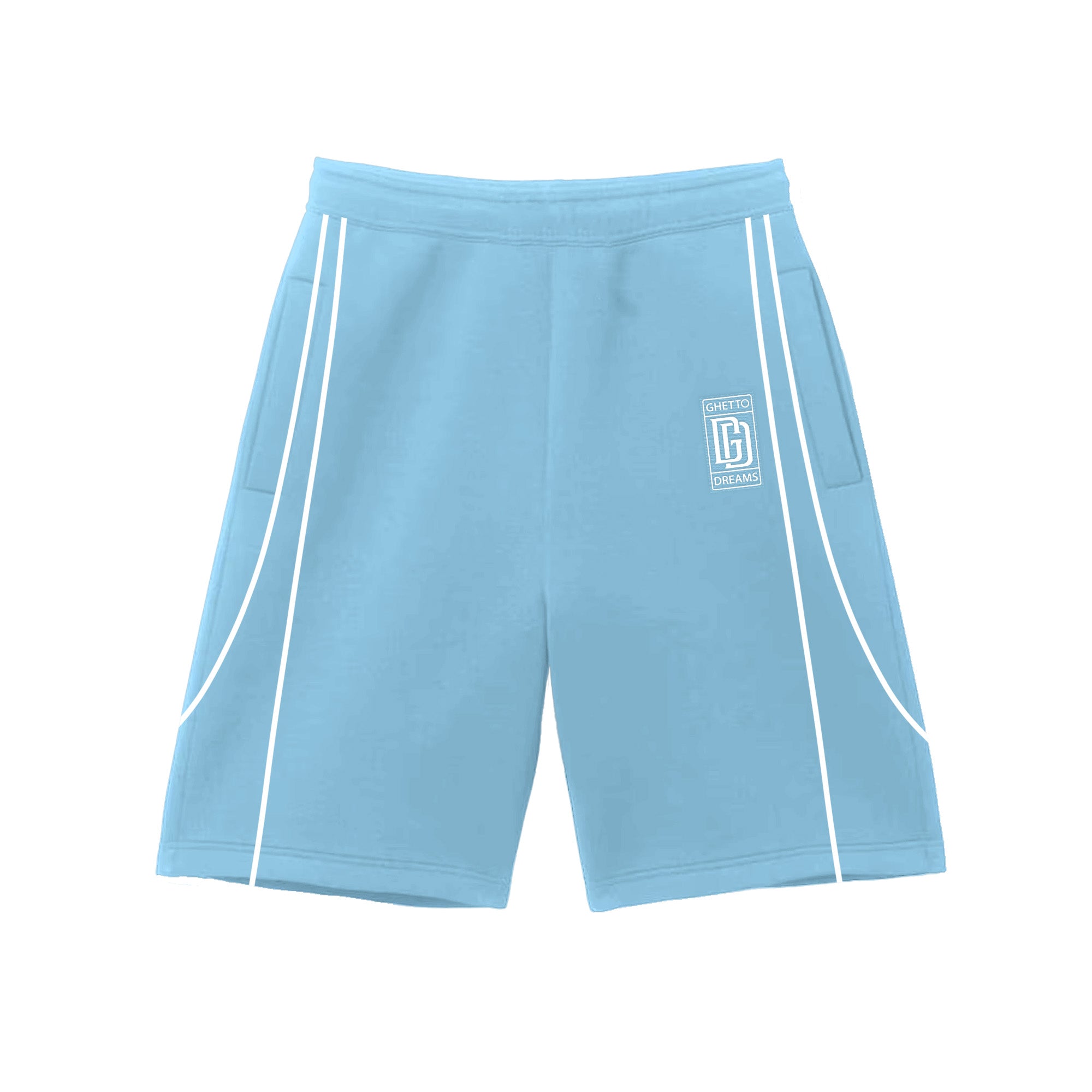 Gd Blue Rag GD ROLLS ROYCE SHORTS (Powder Blue) – Ghetto Dreams