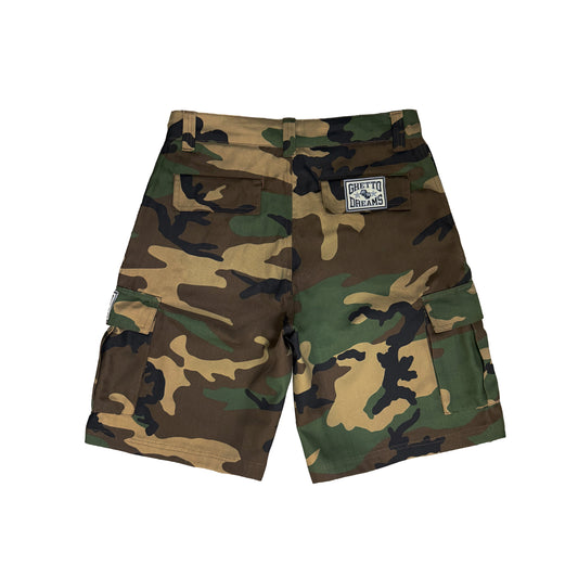 GD CAMOU CARGO SHORTS