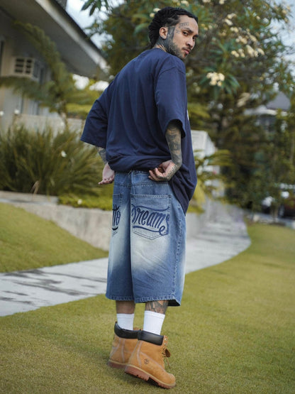 GD Denim Was (Navy Blue Embro)