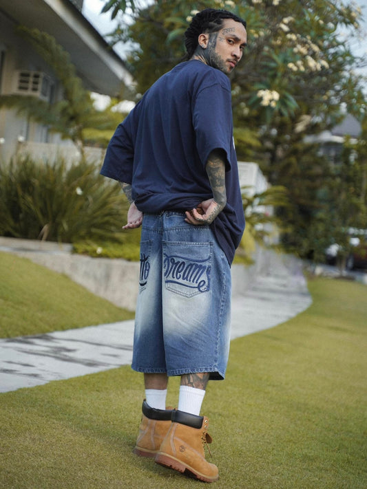 GD Denim Was (Navy Blue Embro)