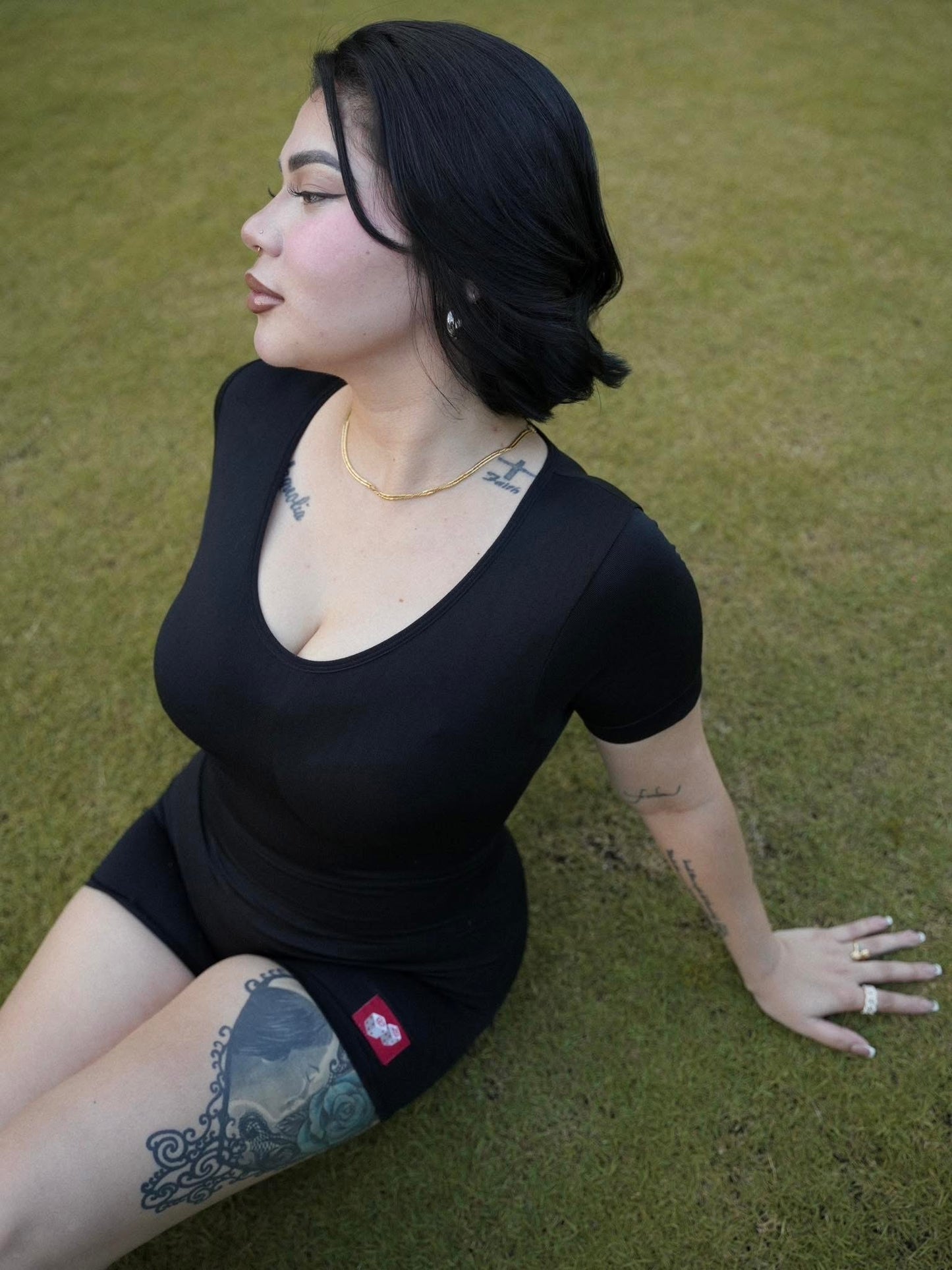 GD GAL' PLAIN PLAYSUIT