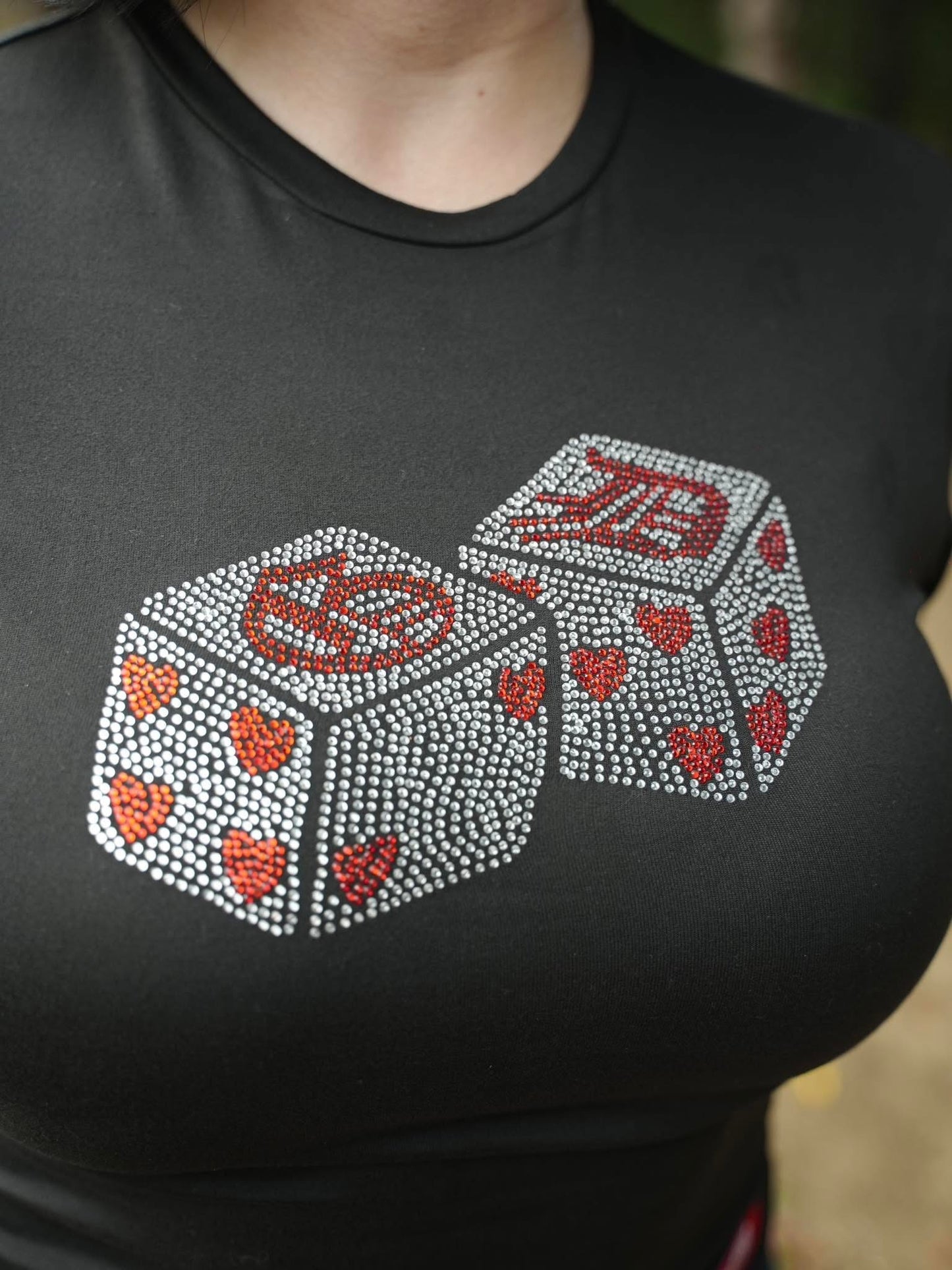 GD GAL' BABY TEE RHINESTONES