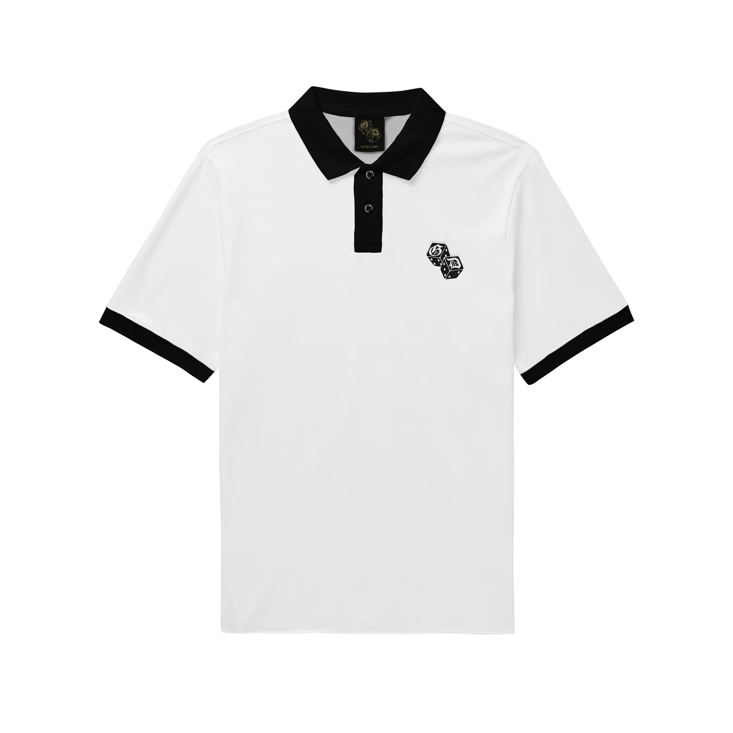 GD WHITE DICE POLO SHIRT