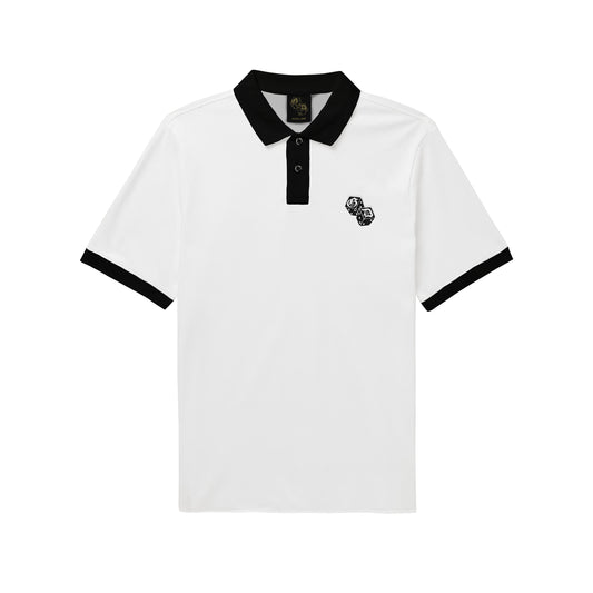 GD WHITE DICE POLO SHIRT